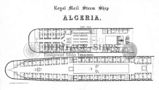 Plan des cabine de l'Algria